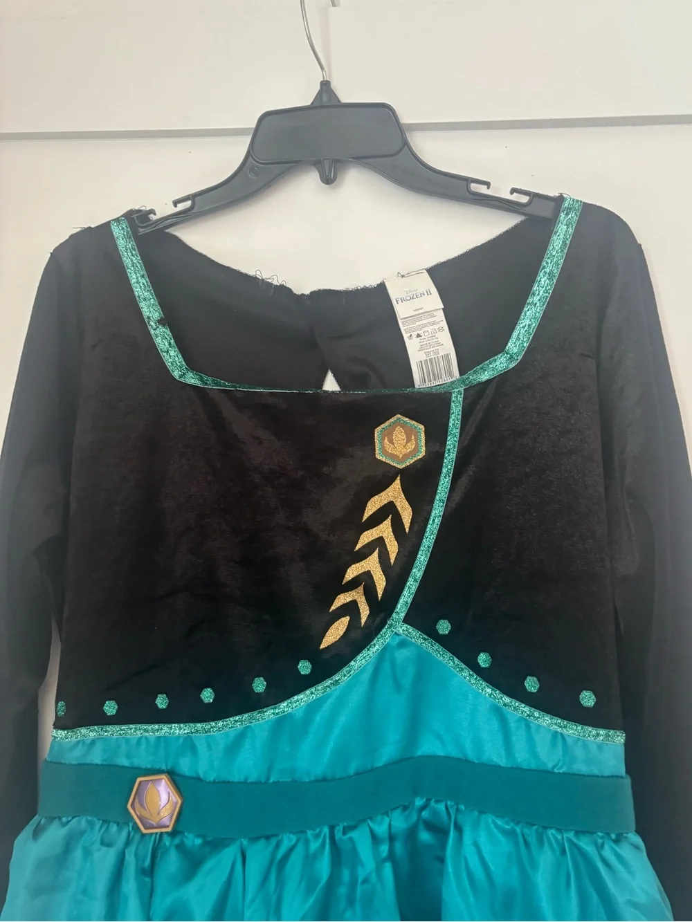 Disney Teal and Black Elsa-Inspired Girls Costume Dress size 12-14